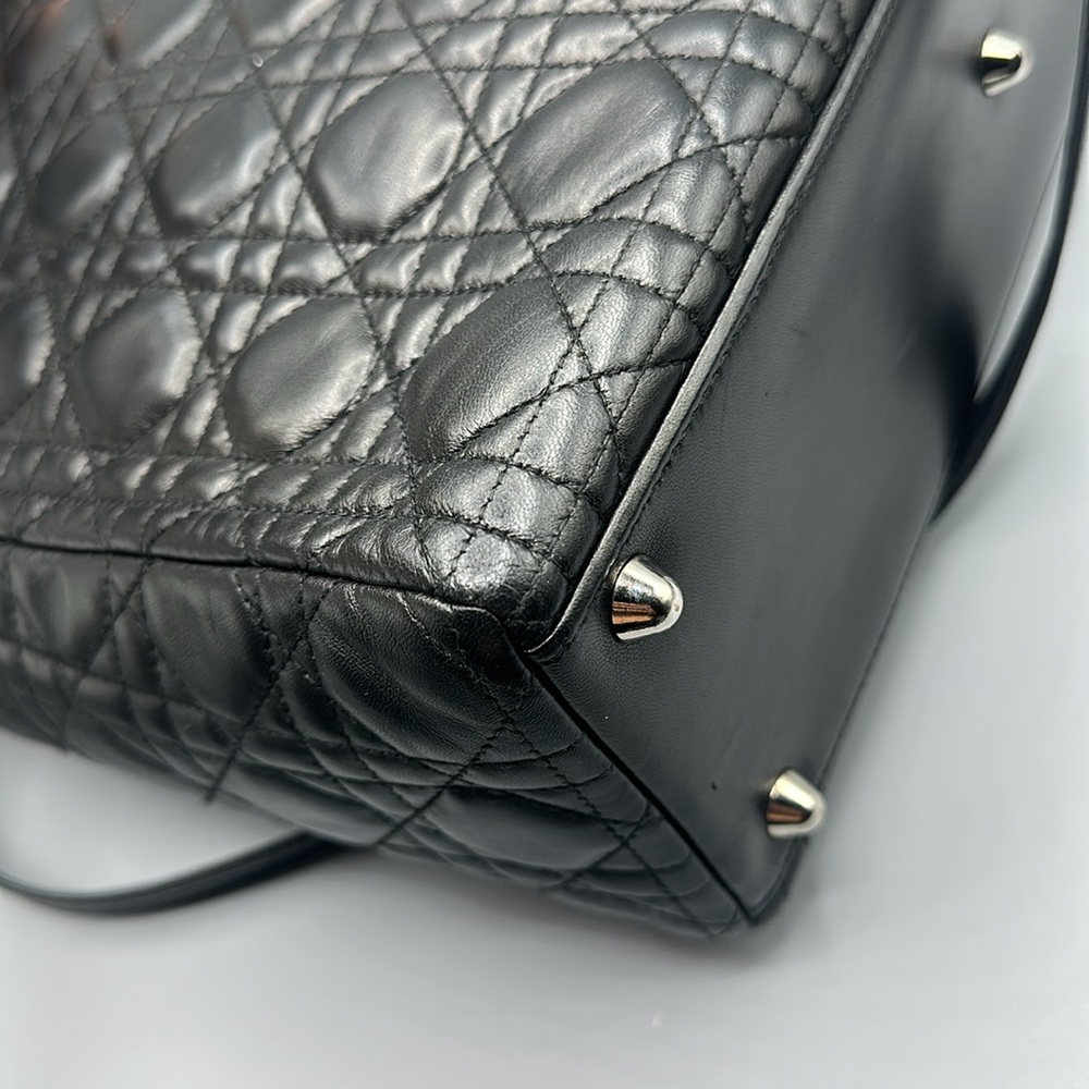 Christian Dior Large Lady Dior Bag Cannage Quilt Lambskin - Picture 8 of 16
